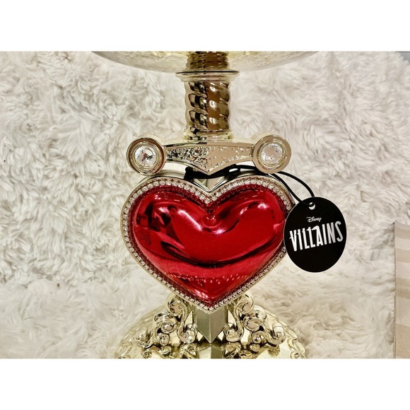 Bath & Body Works Disney Villains Evil Queen Heart 3Wick Candle Holder‎ Rare HTF - Picture 3 of 6